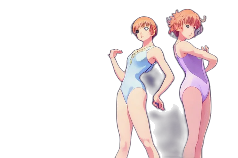 dress, anime, vaporwave, concept art transparent PNG cut-out