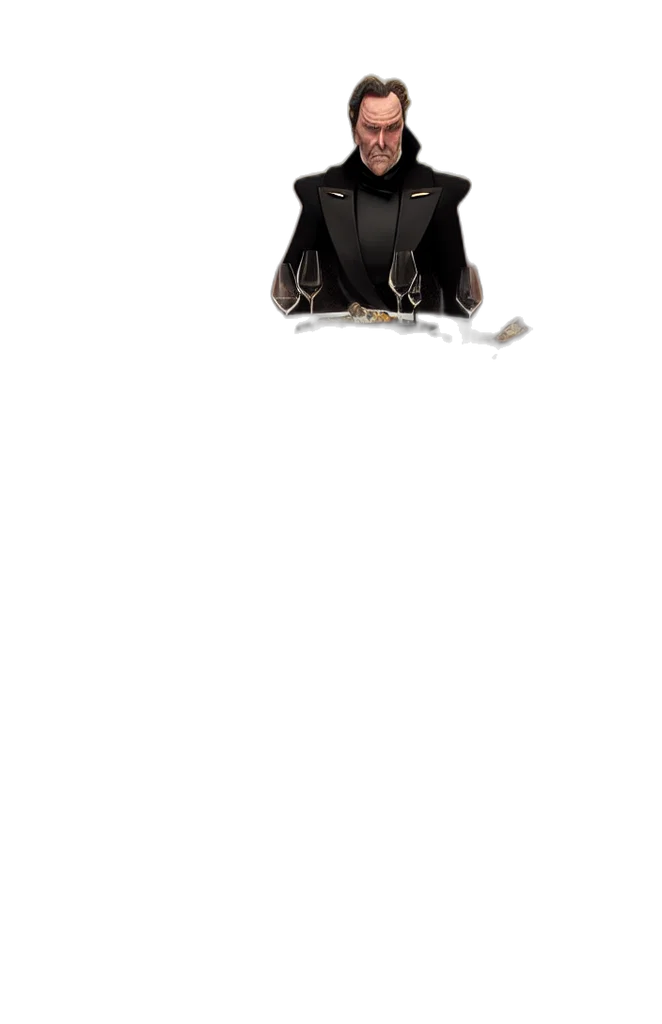 mask, hat, crown, staff, 3d render, concept art, anime, photorealistic transparent PNG cut-out