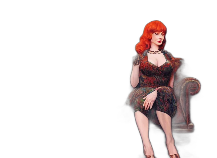 dress, concept art, pixel art, 3d render, fantasy art, fire, red, christina transparent PNG cut-out