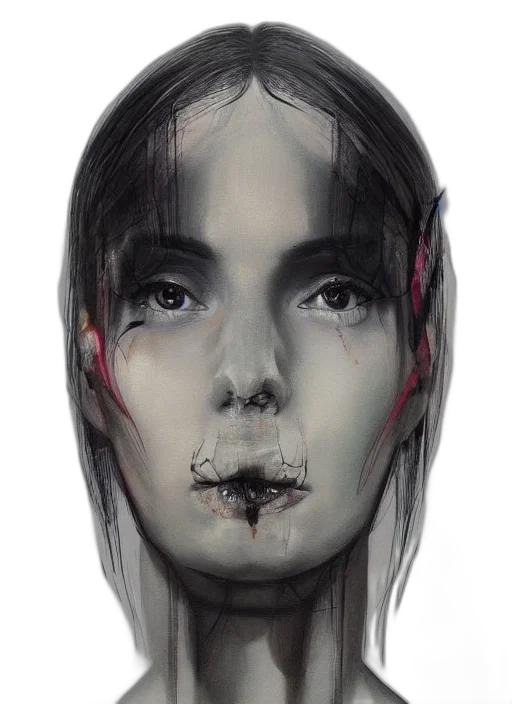 face, mask, robot, creature transparent PNG cut-out