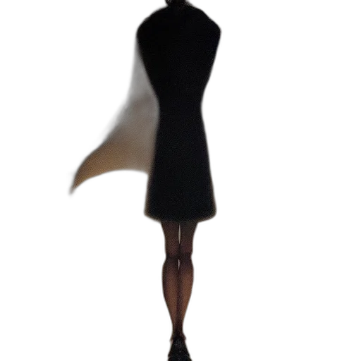 dress, jacket, staff, umbrella, 3d render, concept art, photorealistic, dark transparent PNG cut-out