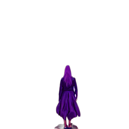 dress, creature, staff, robot transparent PNG cut-out