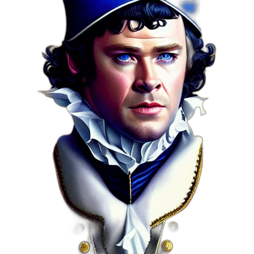 crown, hat, staff, face transparent PNG cut-out