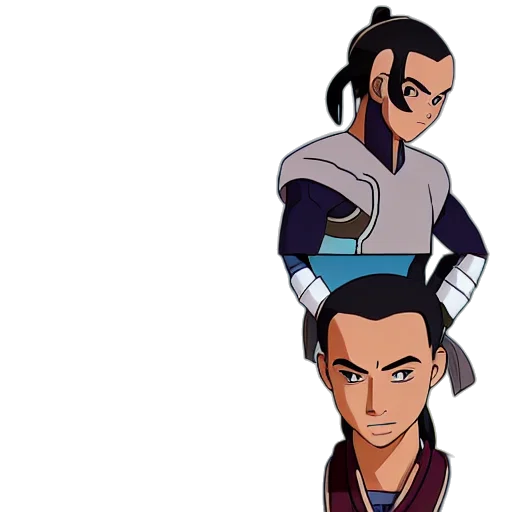 staff, cartoon, anime, concept art, pixel art, sokka, avatar, meets transparent PNG cut-out