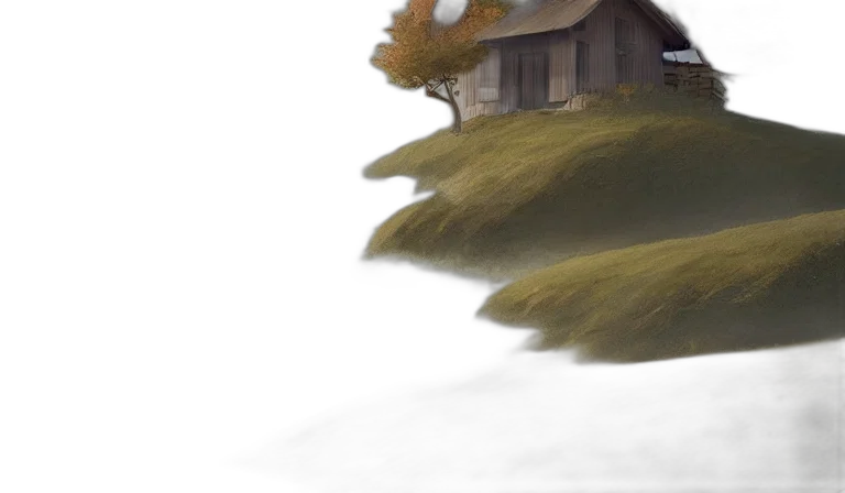hair, tree, building, dragon transparent PNG cut-out