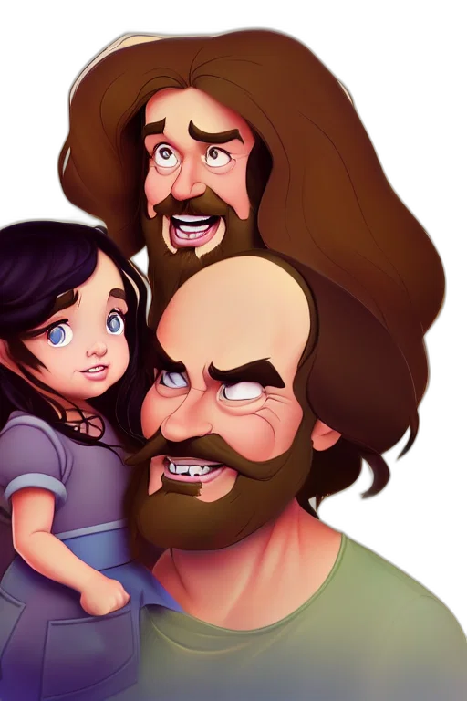 hair, face, cartoon, concept art transparent PNG cut-out