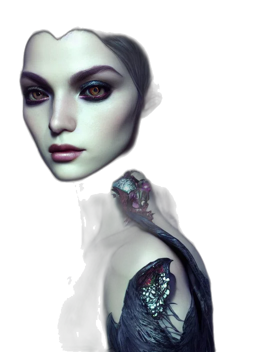 robot, face, jewelry, mask, fantasy art, concept art, photorealistic, cyberpunk transparent PNG cut-out