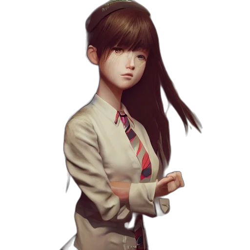 staff, face, jacket, hair transparent PNG cut-out
