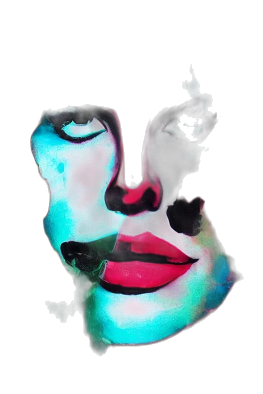 face, mask, creature, photorealistic transparent PNG cut-out