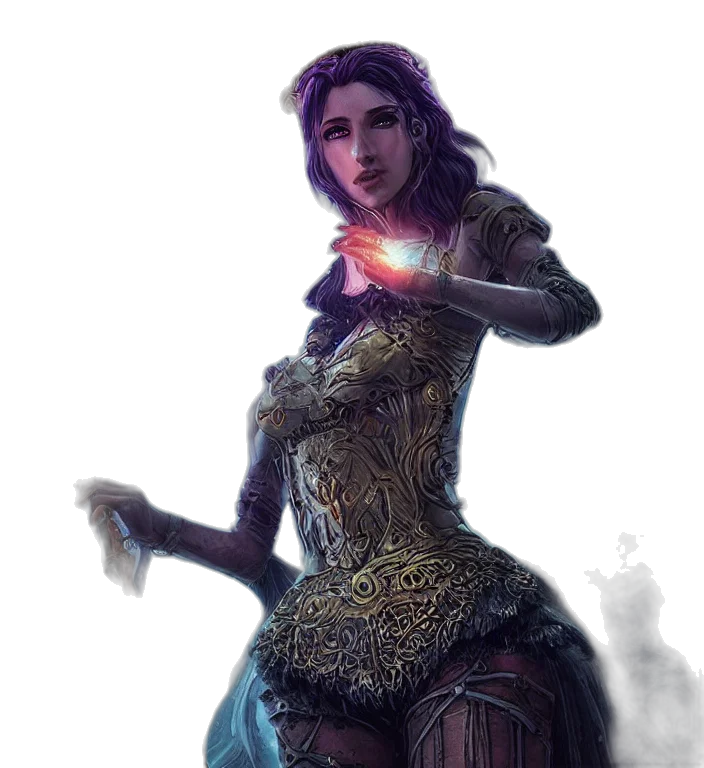 staff, dress, fantasy art, concept art transparent PNG cut-out