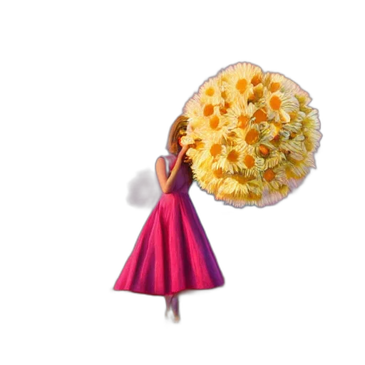 umbrella, flower, staff, food transparent PNG cut-out