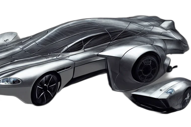 car, concept art, 3d render, photorealistic transparent PNG cut-out