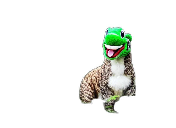 animal, creature, dragon, staff, 3d render, concept art, photorealistic, pixel art transparent PNG cut-out
