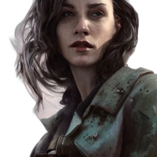 face, jacket, weapon, staff transparent PNG cut-out