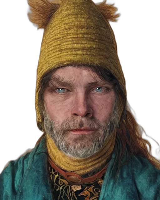 hat, staff, face, animal transparent PNG cut-out