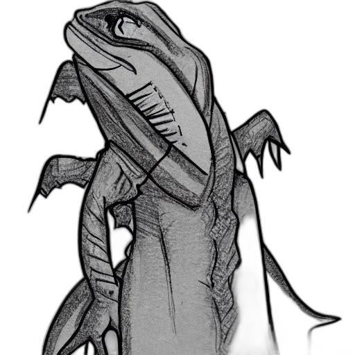 dragon, creature, animal, staff transparent PNG cut-out