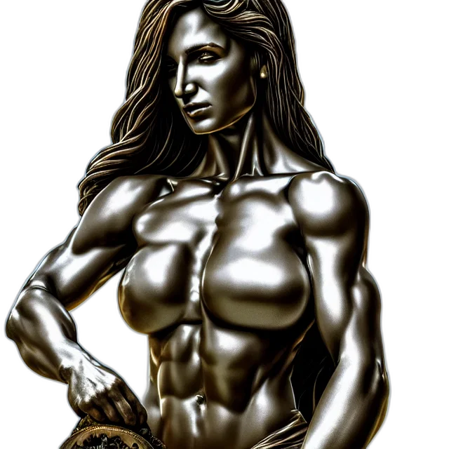 jewelry, photorealistic, comic book art, fantasy art, concept art, beautiful, statue, fit transparent PNG cut-out