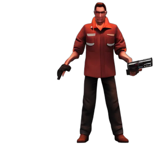 staff, jacket, weapon, concept art, 3d render, cartoon, jerma, team transparent PNG cut-out