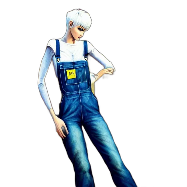 robot, jacket, staff, concept art, cartoon, 3d render, pixel art, blue transparent PNG cut-out