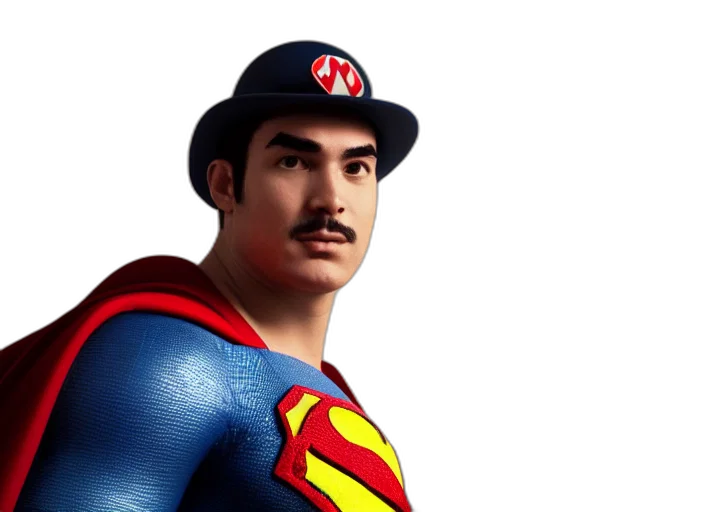 3d render, comic book art, photorealistic, concept art, body, portrait, posing, super transparent PNG cut-out