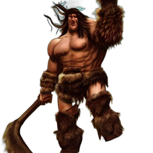 creature, animal, staff, fantasy art transparent PNG cut-out