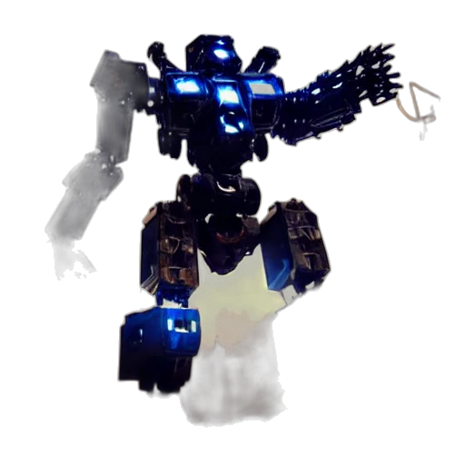 robot, weapon, staff, creature, 3d render, concept art, pixel art, fantasy art transparent PNG cut-out