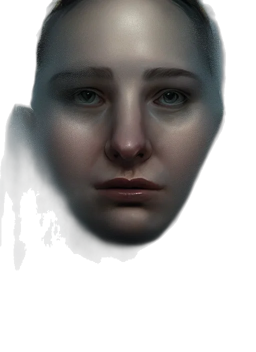 face, mask, robot, creature transparent PNG cut-out