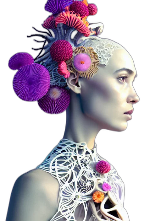 jewelry, crown, robot, flower transparent PNG cut-out