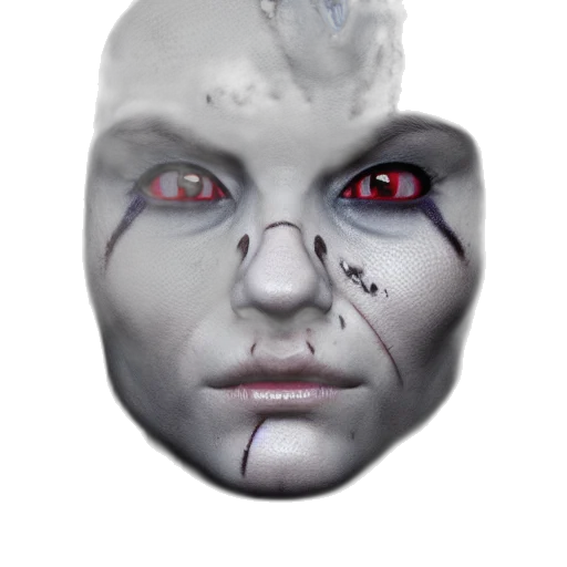 mask, face, robot, creature transparent PNG cut-out