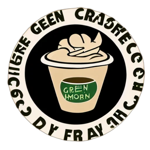crown, staff, green, circular transparent PNG cut-out