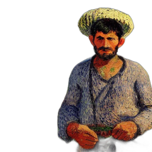 hat, face, staff, food transparent PNG cut-out