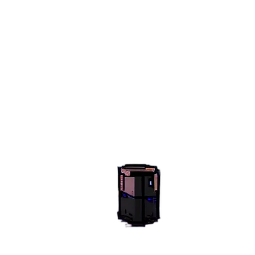 robot, bottle, weapon, furniture, pixel art, vaporwave, 3d render, concept art transparent PNG cut-out