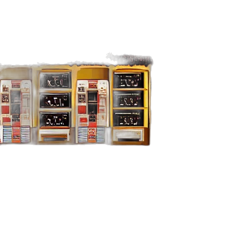 3d render, neo, geo, arcade transparent PNG cut-out