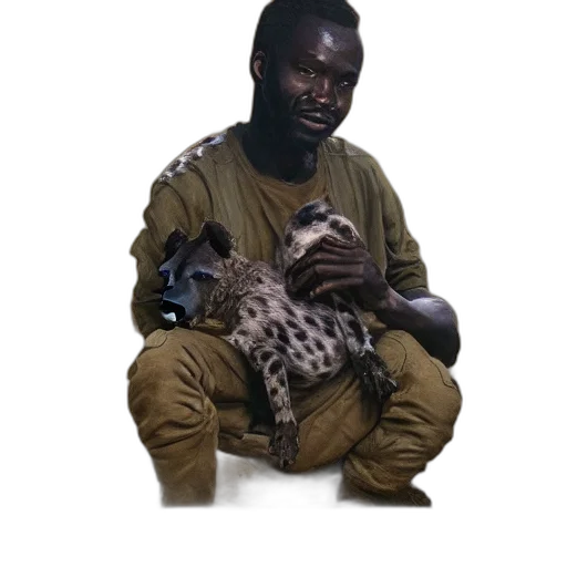 animal, creature, staff, jacket transparent PNG cut-out