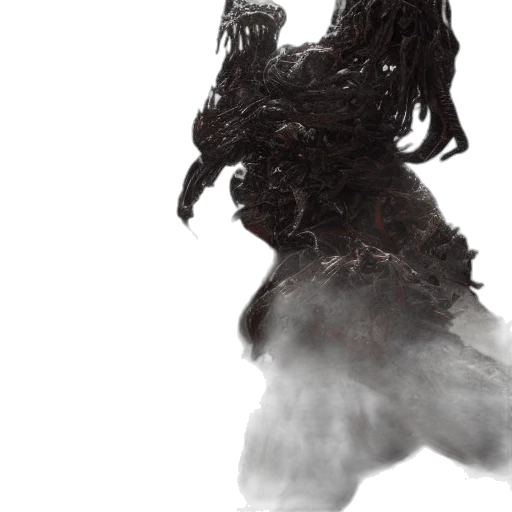 dragon, creature, hair, animal, concept art, 3d render, fantasy art, fog transparent PNG cut-out