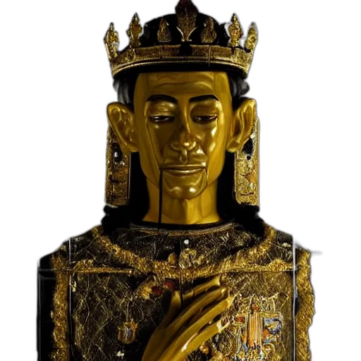 crown, mask, staff, face transparent PNG cut-out
