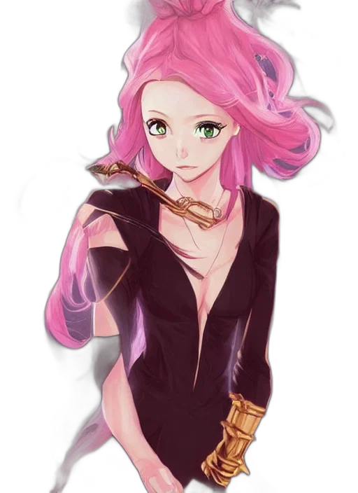 jewelry, staff, jacket, anime transparent PNG cut-out