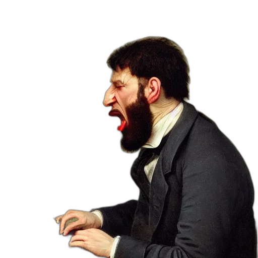 jacket, face, staff, mask transparent PNG cut-out