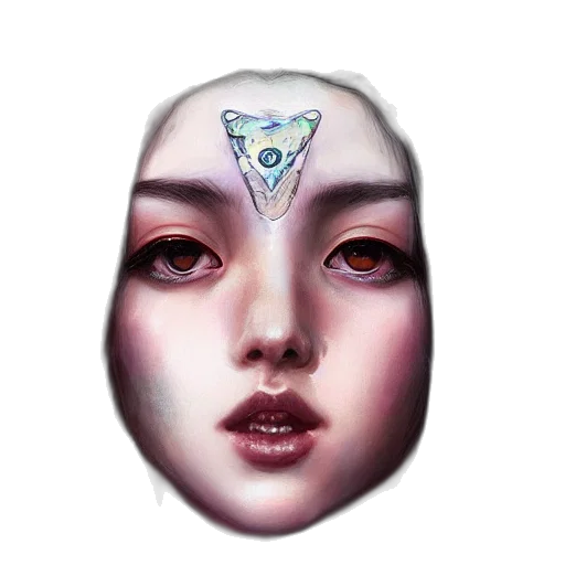 face, mask, jewelry, crown transparent PNG cut-out