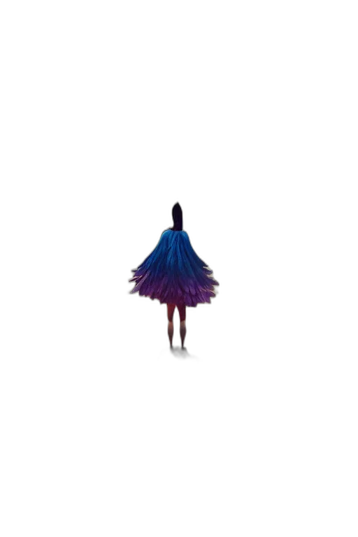 dress, hair, umbrella, creature, concept art, pixel art, 3d render, watercolor transparent PNG cut-out