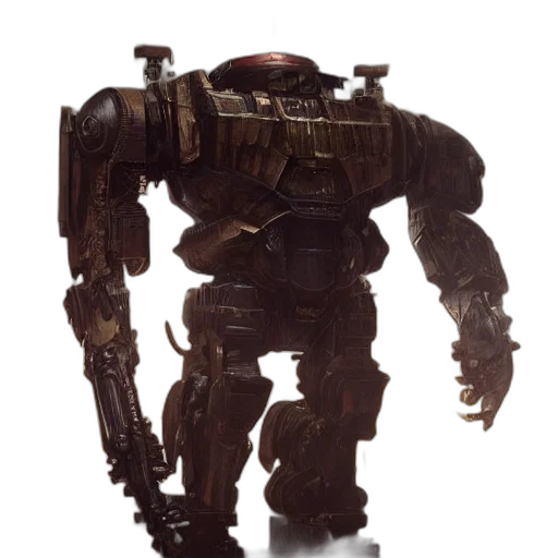 robot, weapon, staff, creature transparent PNG cut-out