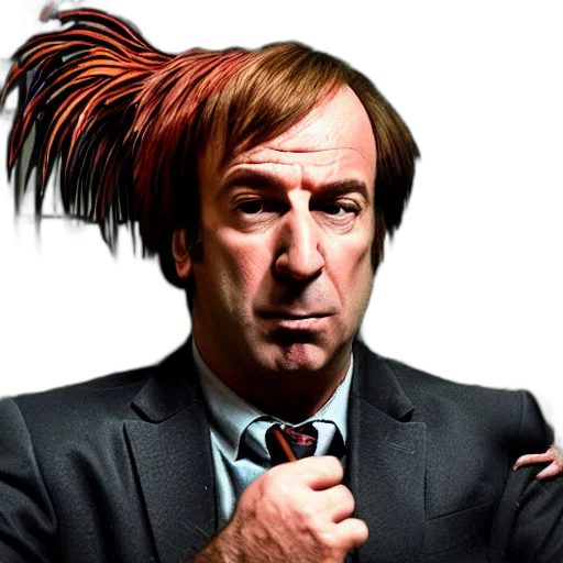 hair, staff, animal, hat, saul, goodman, rooster, medieval transparent PNG cut-out