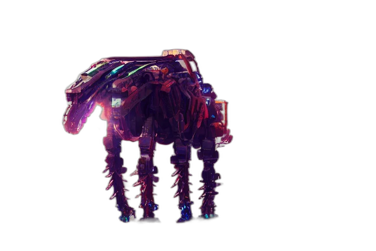 robot, creature, animal, crown transparent PNG cut-out