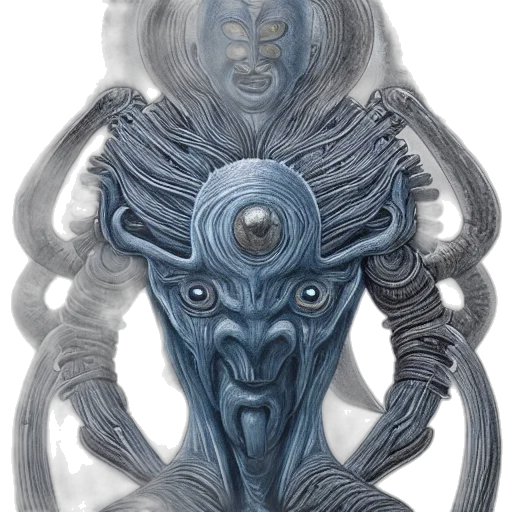 mask, creature, face, staff transparent PNG cut-out