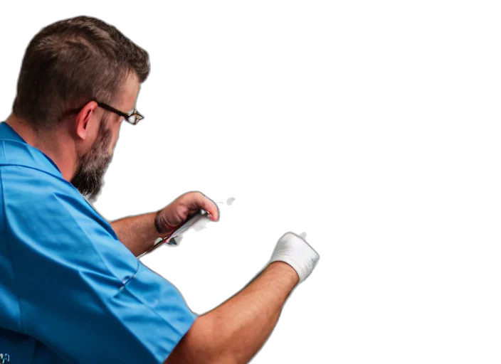 staff, photo, doctor, painting transparent PNG cut-out