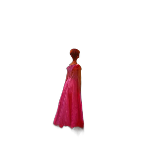 dress, jewelry, staff, hair transparent PNG cut-out