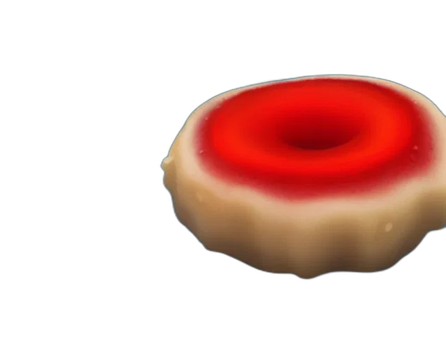 food, crown, jewelry, weapon, 3d render, concept art, red, massive transparent PNG cut-out