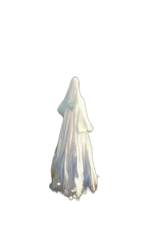 dress, mask, staff, creature transparent PNG cut-out