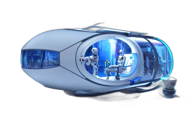 car, robot, concept art, 3d render transparent PNG cut-out