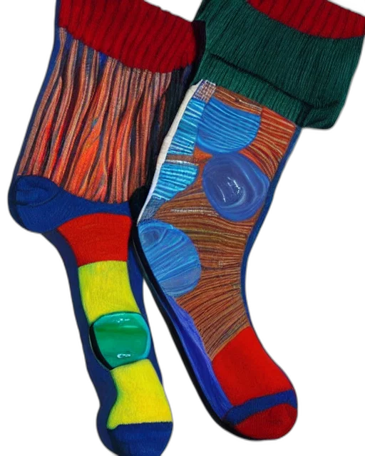 shoes, colorful, sock, full, marbles, photorealistic transparent PNG cut-out